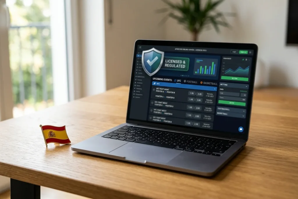 Operador de apuestas online con licencia DGOJ para UFC en España