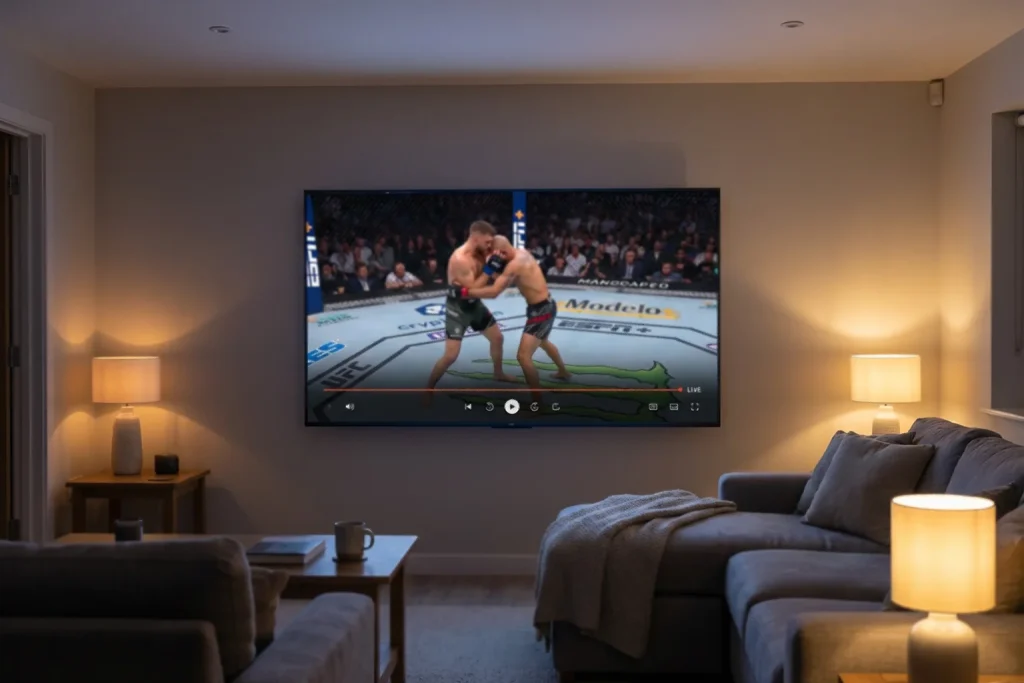 Transmisión en streaming de un evento UFC en la era Paramount Plus